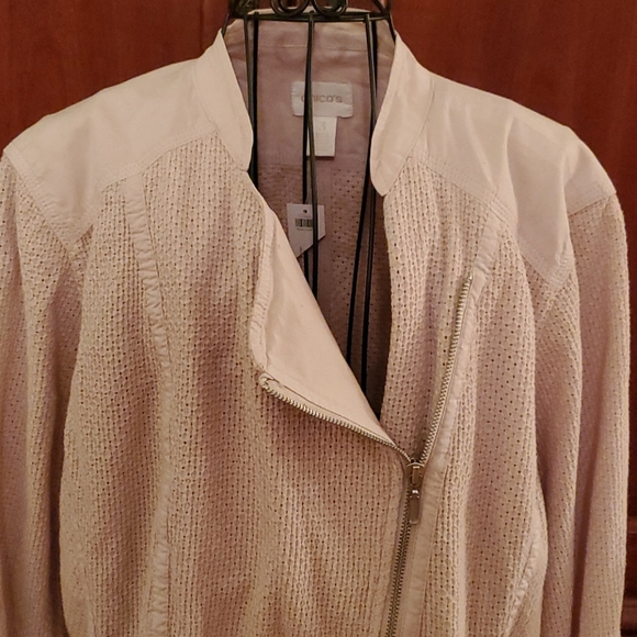 New Chicos Moto Jacket size 3 - Picture 2 of 6